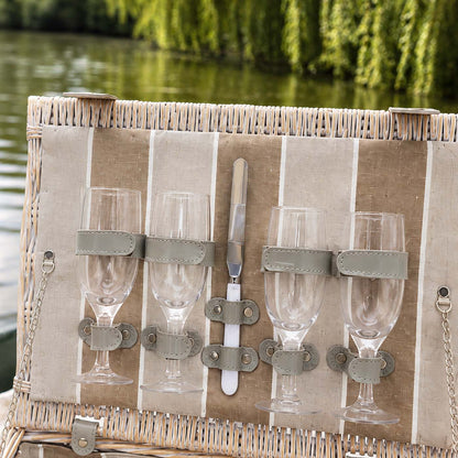 Picnickmand Polo Club - 4 personen