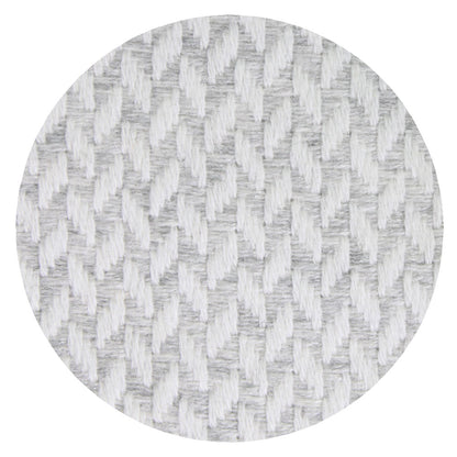 Comfortplaid kasjmier en wol in zigzag: grijs/ivoor - 130 x 230 cm