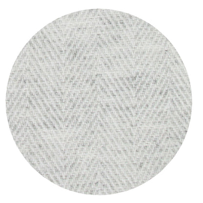 Silver Grey Cashmere en wol Throw - Lichtgewicht visgraat Throw - 130 x 230 cm