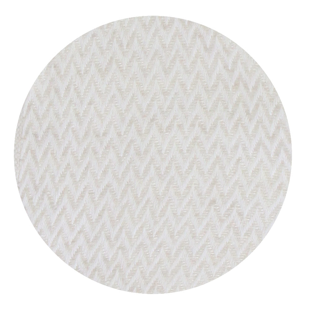 Lichte plaid kasjmier en wol zigzag: beige - 130 x 230 cm