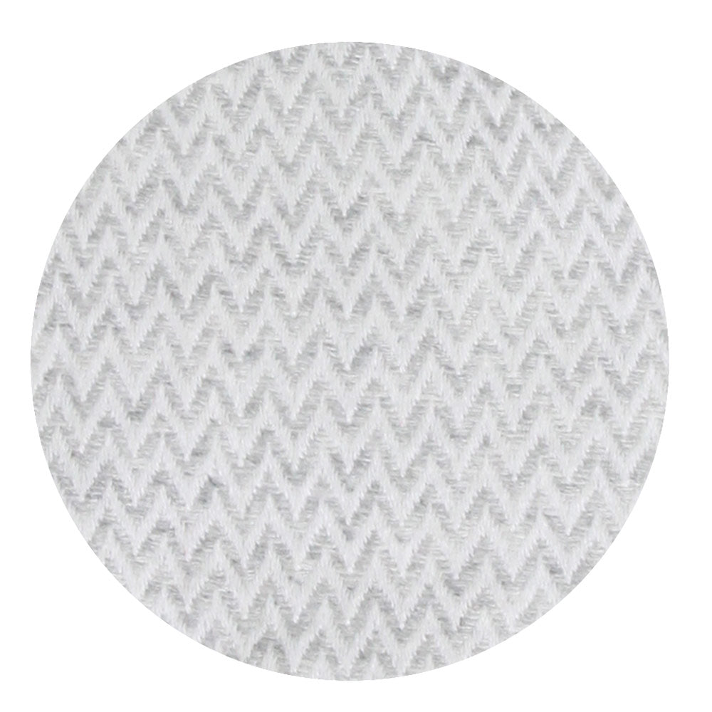 Lichte plaid kasjmier en wol zigzag: grijs - 130 x 230 cm