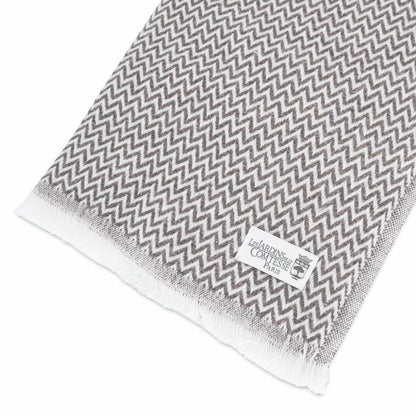 Sjaal van kasjmier en wol Heren & Dames 70 x 210 cm - Bruin kleine dakspanten