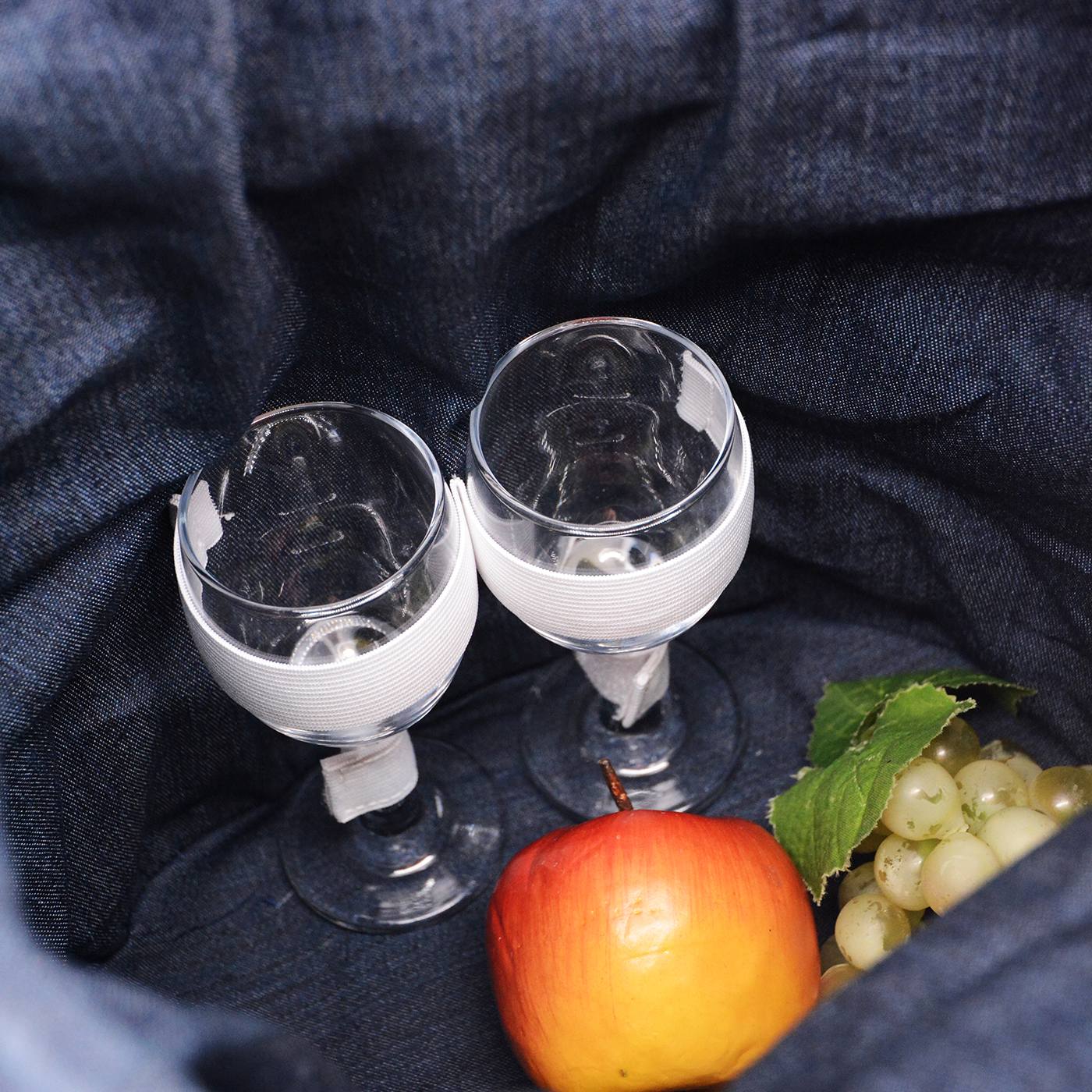 Picknicktas Azur blauw - 2 personen